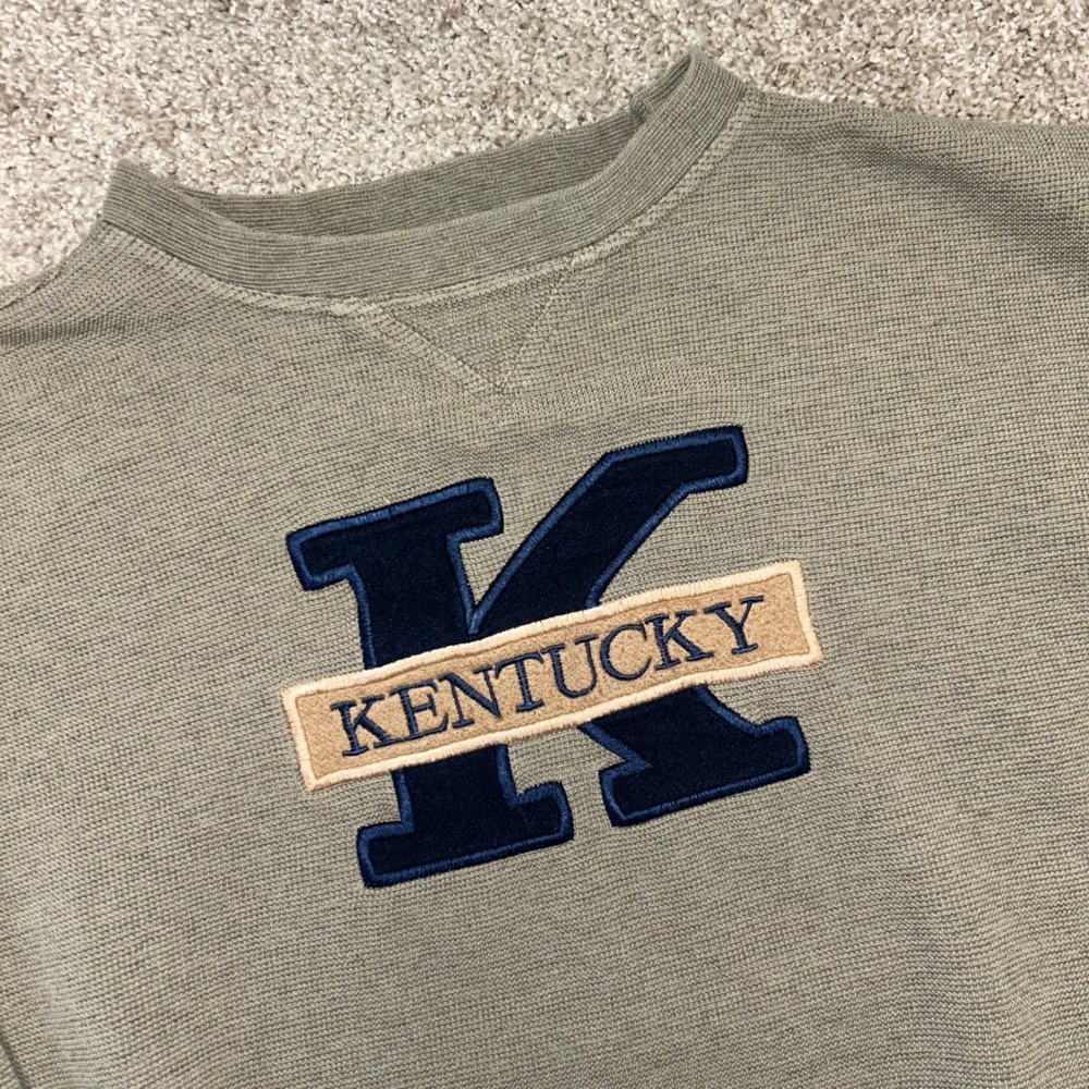 Vintage Kentucky Wildcats UK Big K Sweatshirt Men Size‎ XXL Embroidered College